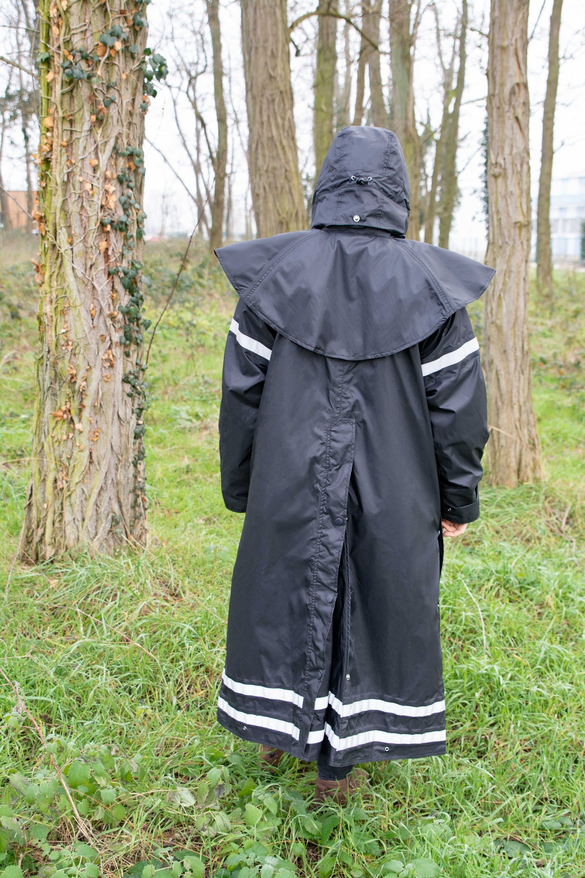 EQUITHEME 'RiderCoat' Regnkappa Svart