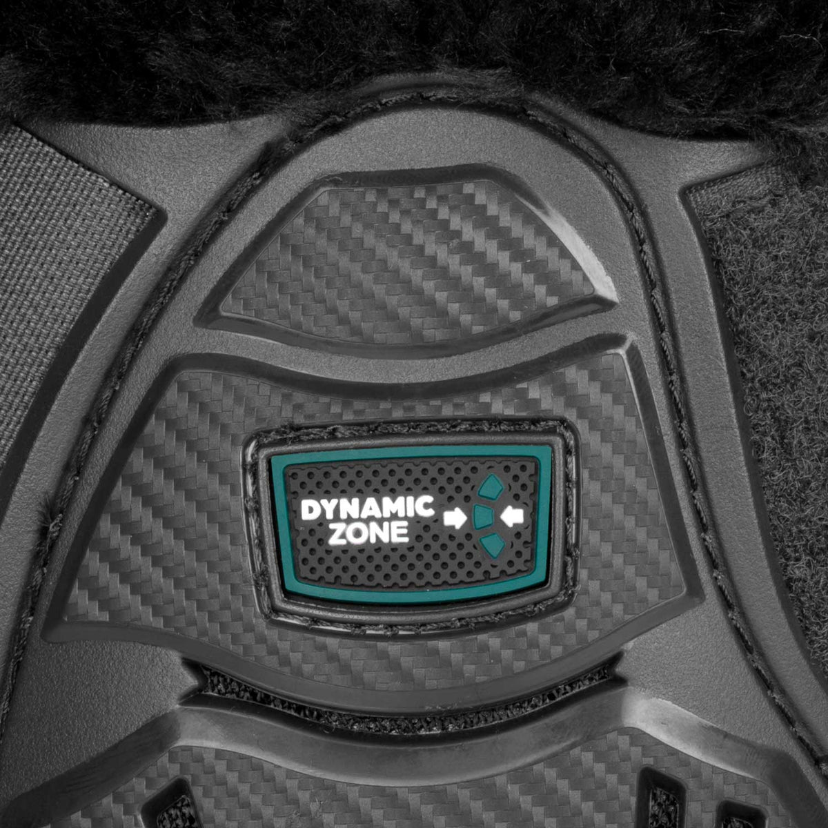 Acavallo Skeleton Dynamic Zone fetlock boots with synthetic sheepskin