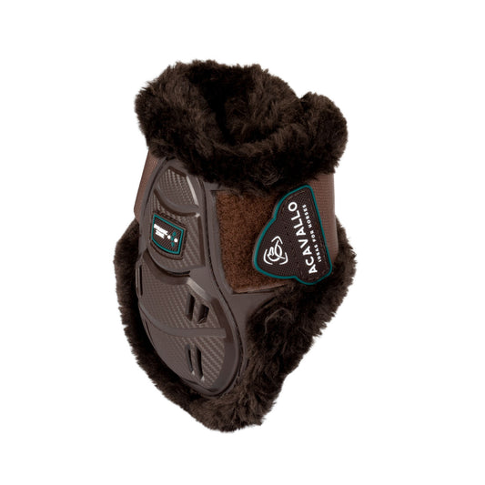 Acavallo Skeleton Dynamic Zone fetlock boots with synthetic sheepskin