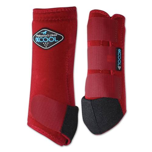 Professional's Choice – 2XCool Sports Medicine Boots - Crimson Red, 4-pack