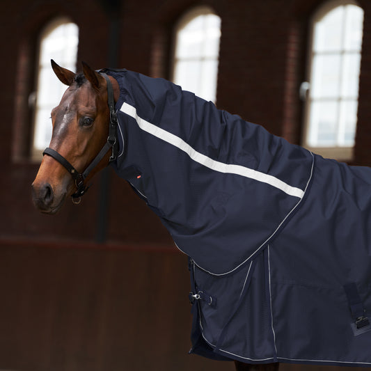 Imperial Riding Utetäcke IRHSuper-proof 1200D, 100gr, Halvhals + Hel hals, Navy