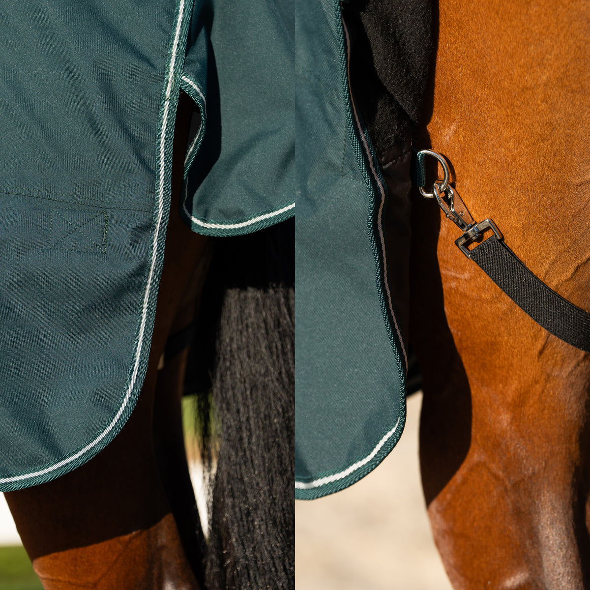 Imperial Riding Utetäcke IRHBasic, 0g med Fleecefoder, Grönt