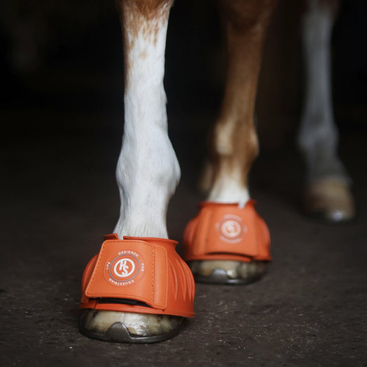 Hansbo Gummiboots med kardborrknäppning, Orange