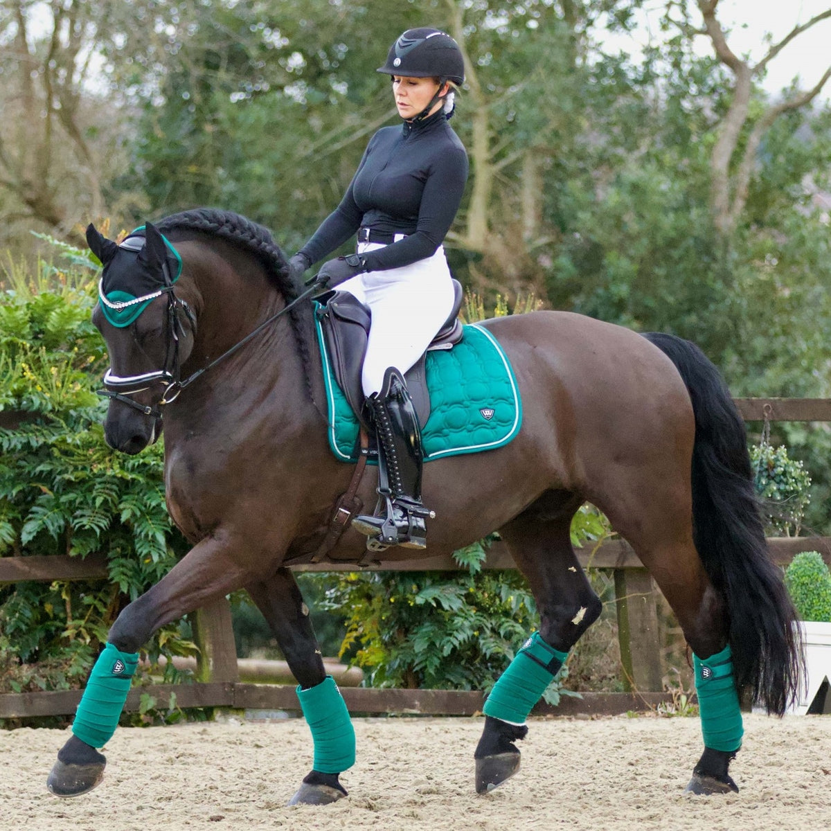 Woof Wear Vision Polo Bandages, Racing Green