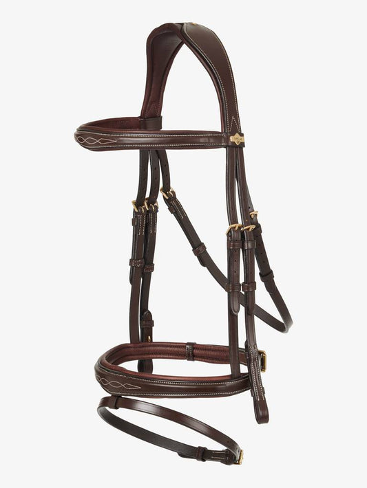 LM Kudos Competition Flash Bridle, Havana