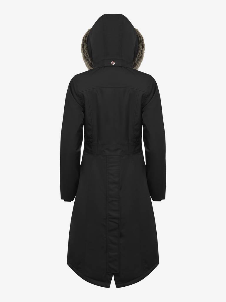 Waterproof Long Riding Coat Black