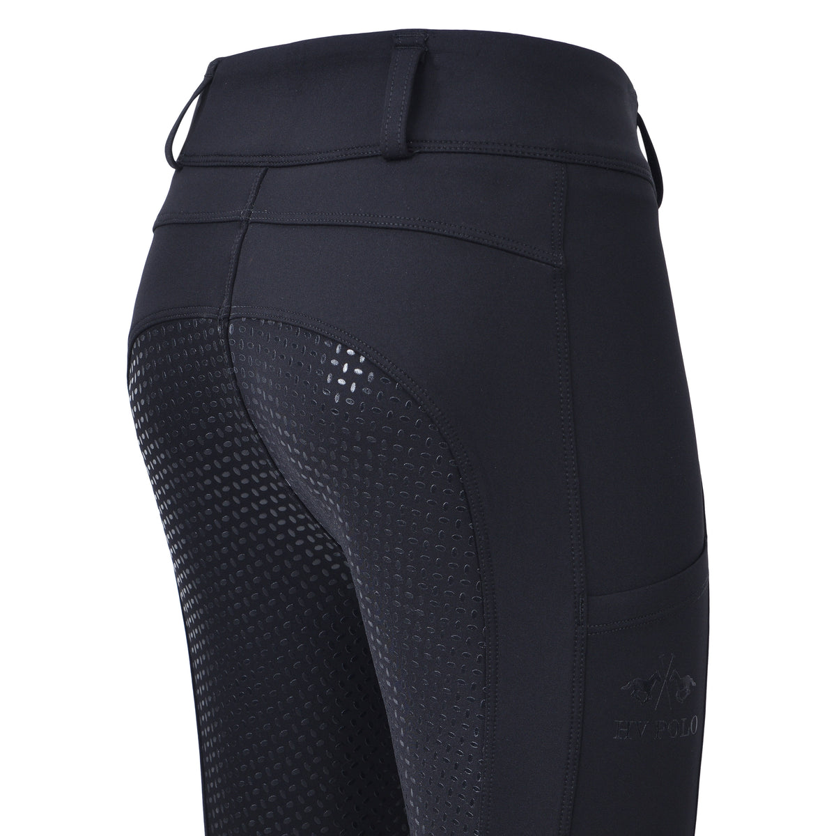HVPolo Junior Ridtights HVPManou, Svarta, Helskodda