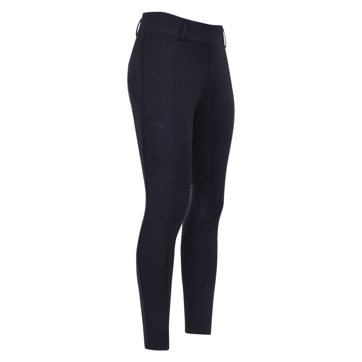 HVPolo Junior Ridtights HVPManou, Svarta, Helskodda