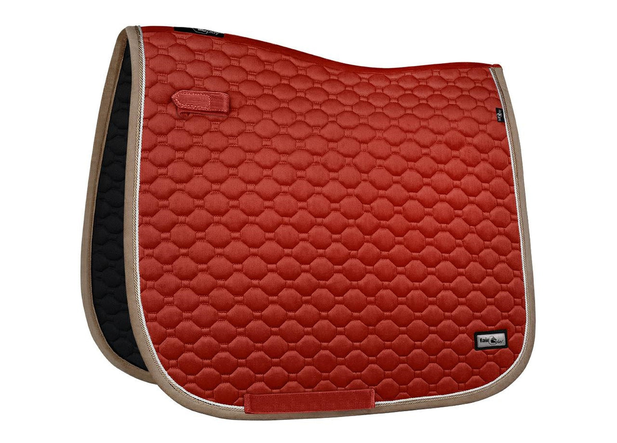 FairPlay Saddle pad FP ONYX terra red DRE