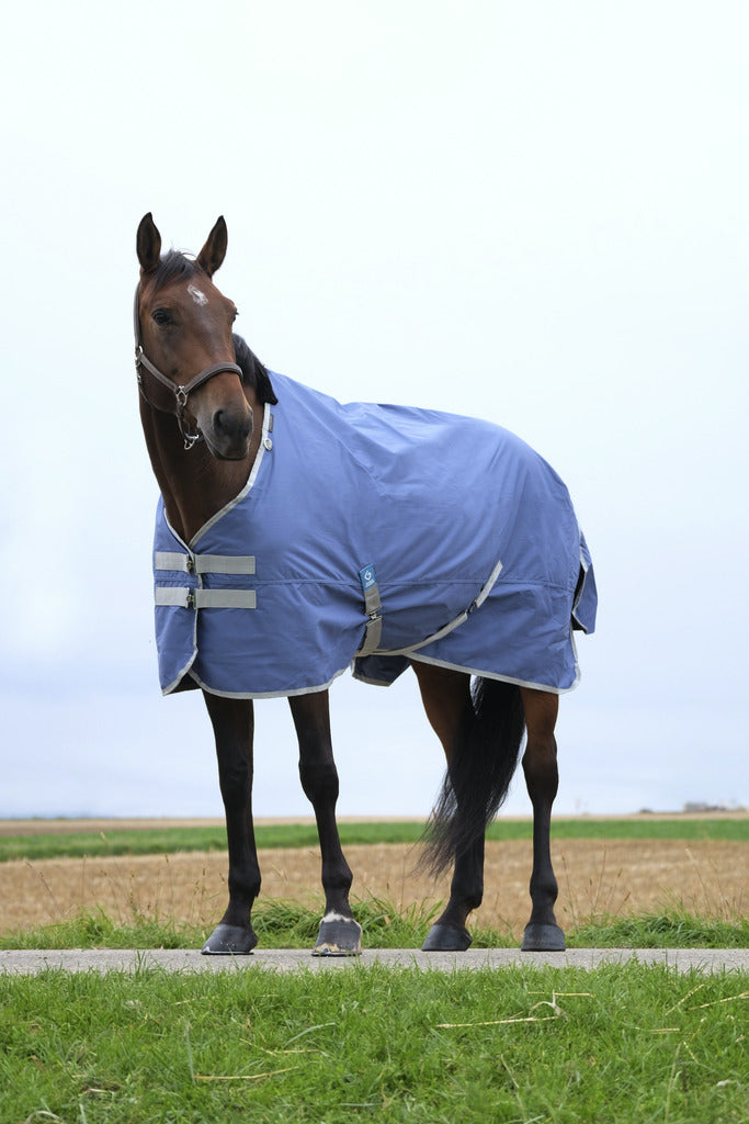EQUITHEME 'TYREX 600D' Recycled Turnout Hästtäcke Navy 50g