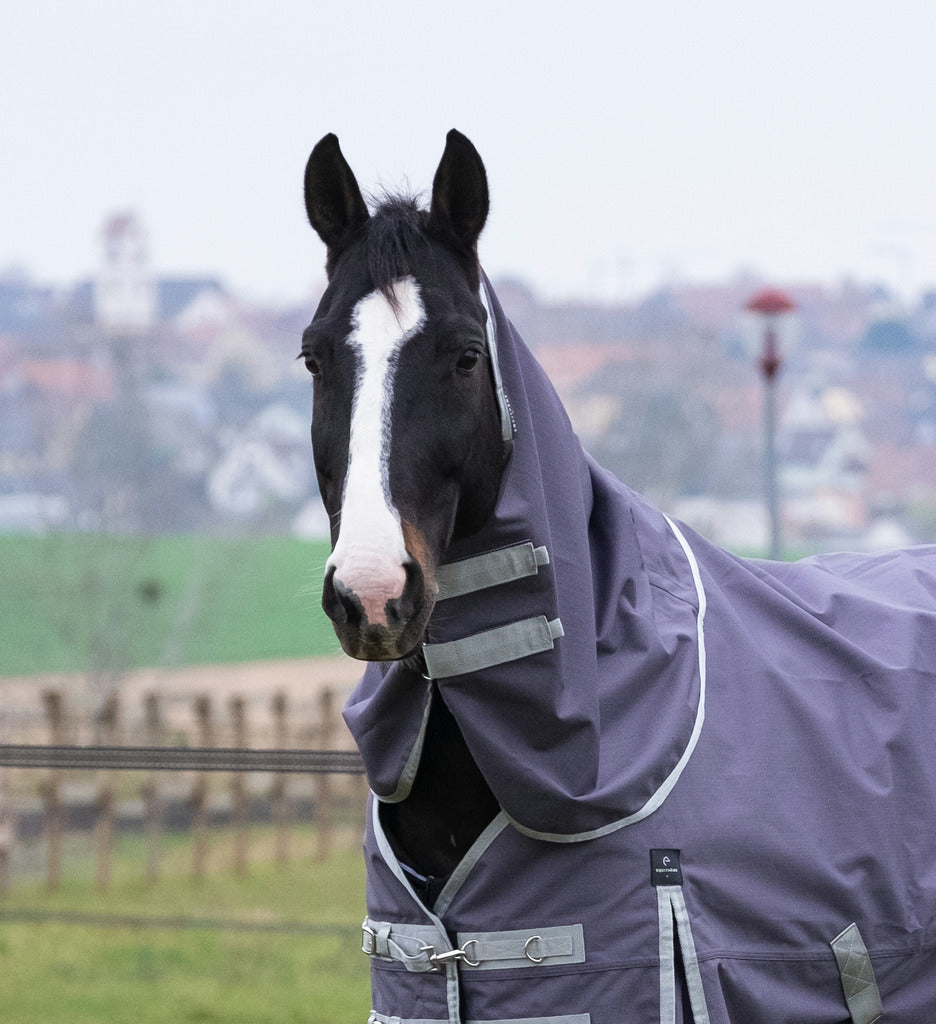 EQUITHEME 'TYREX 1200D' Recycled Hals Till Hästtäckes Taupe 150 g