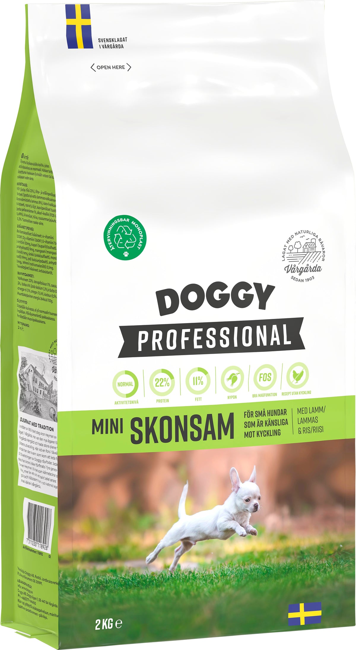 Mini Skonsam Hundfoder 2kg