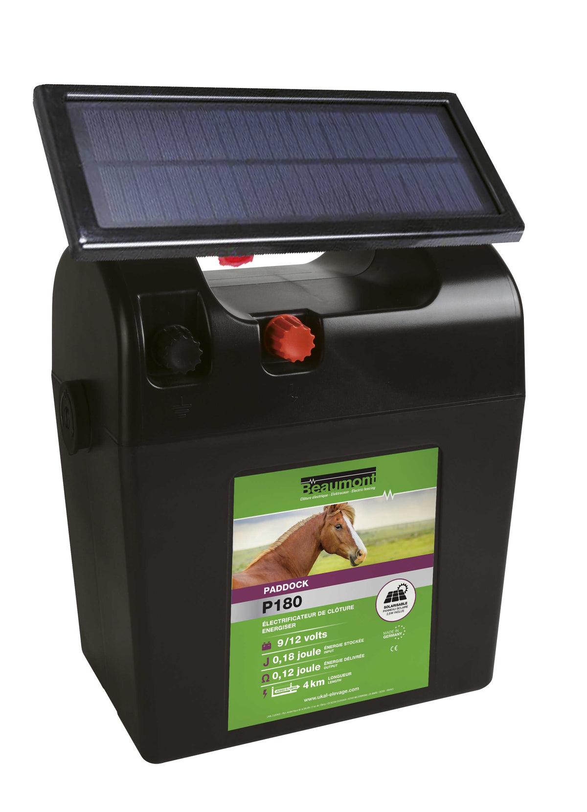 BEAUMONT - Paddock 180 - Batteriaggregat + 2,5 W SolPanel