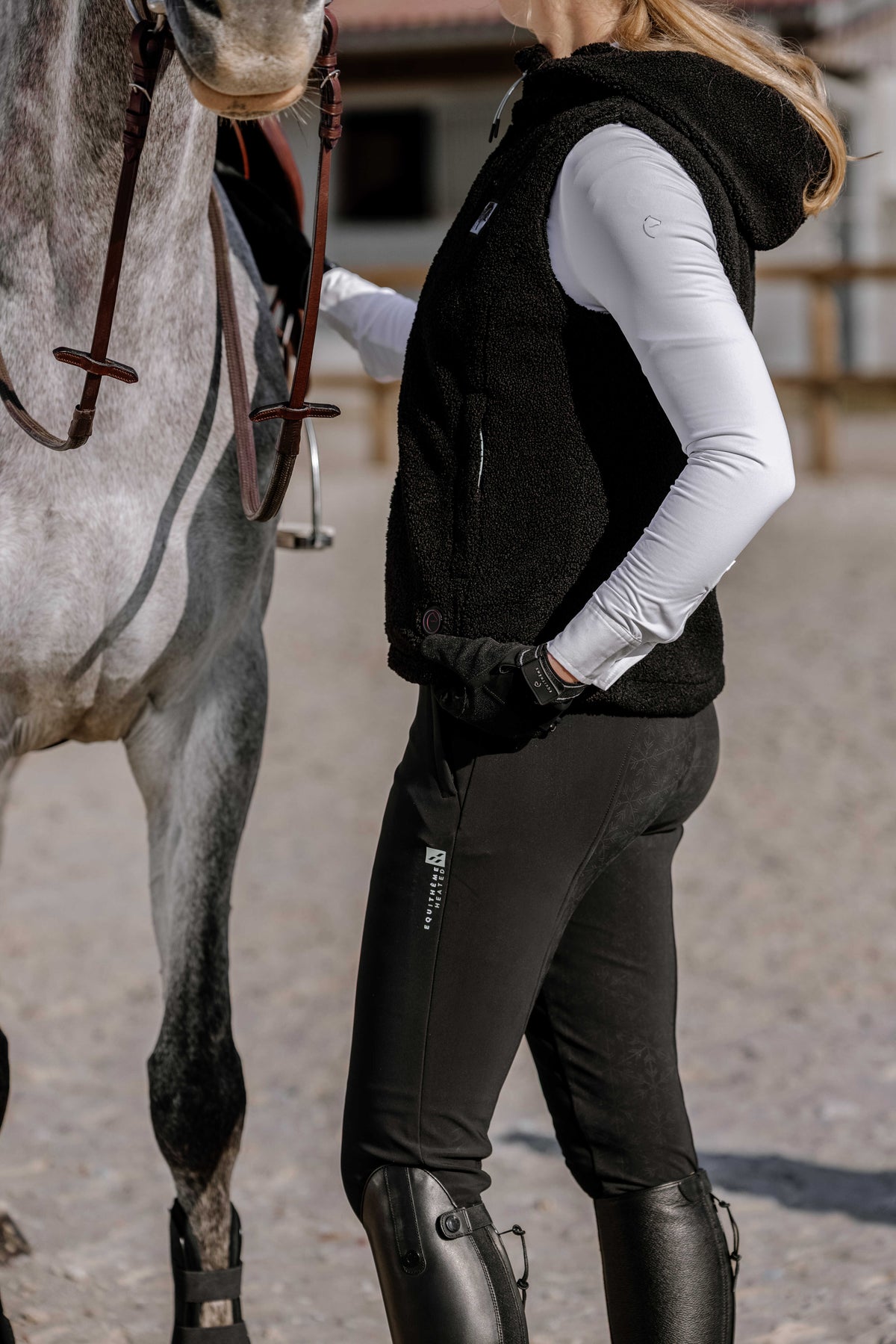 EQUITHÈME Heated Valery Värmeväst i fleece