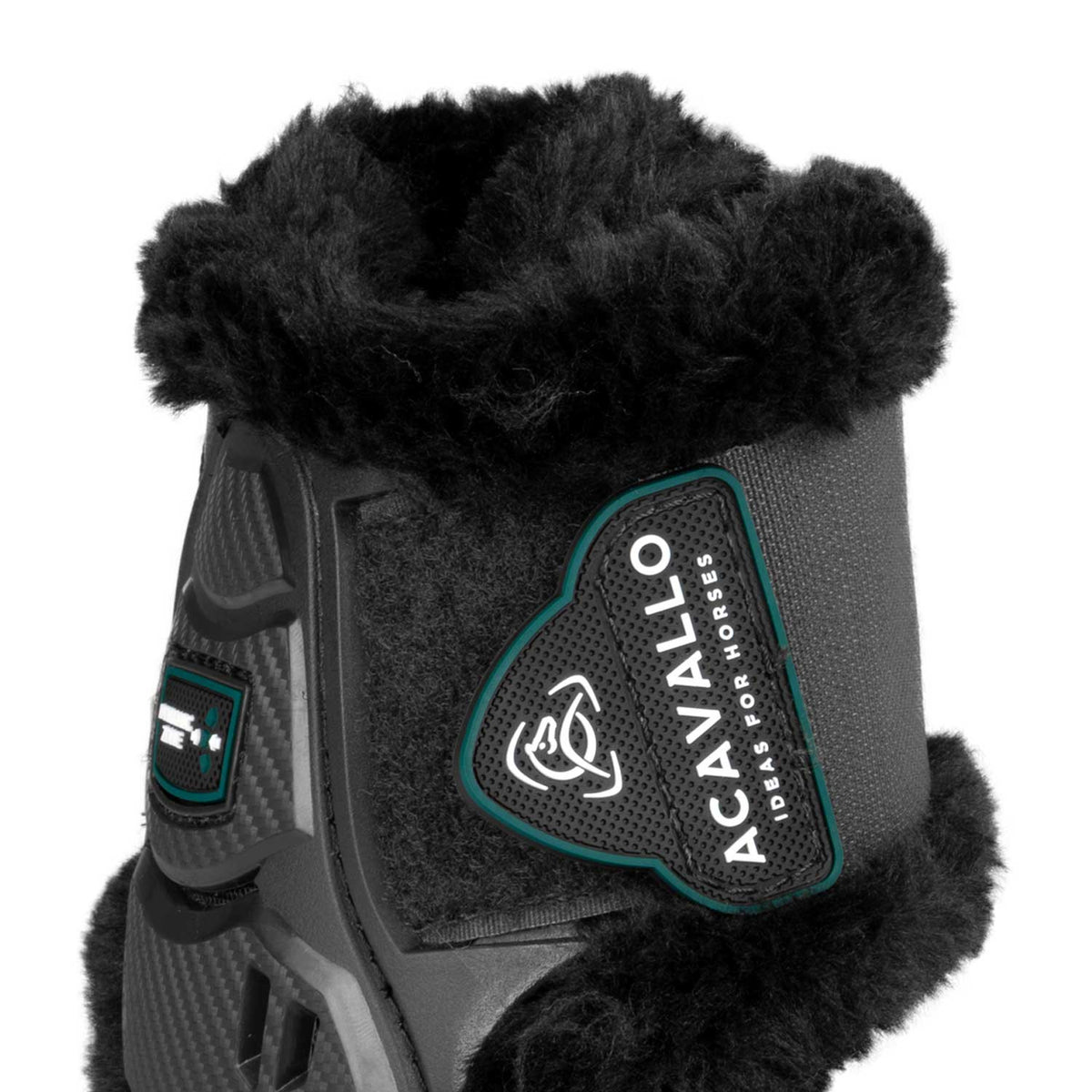 Acavallo Skeleton Dynamic Zone fetlock boots with synthetic sheepskin