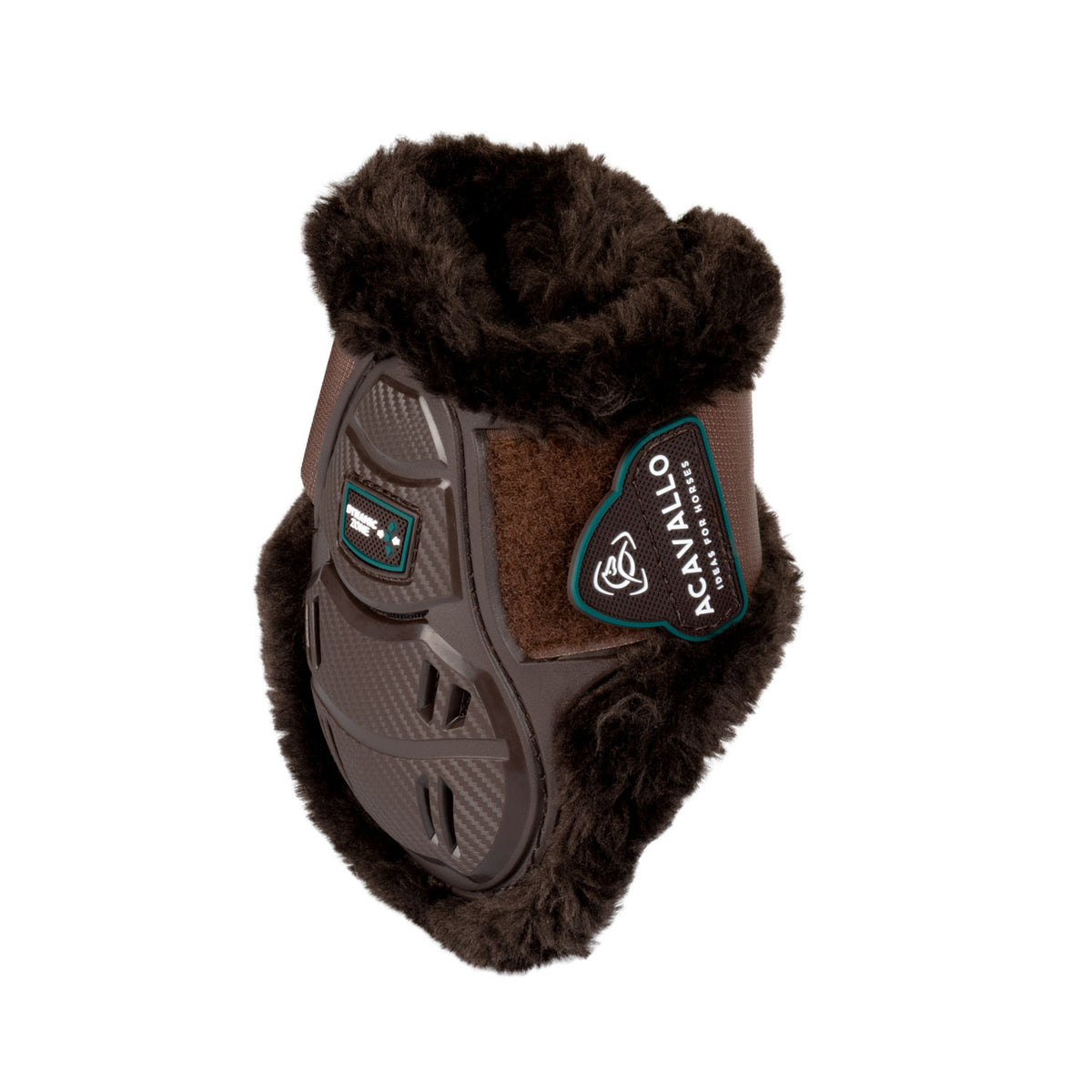 Acavallo Skeleton Dynamic Zone fetlock boots with synthetic sheepskin