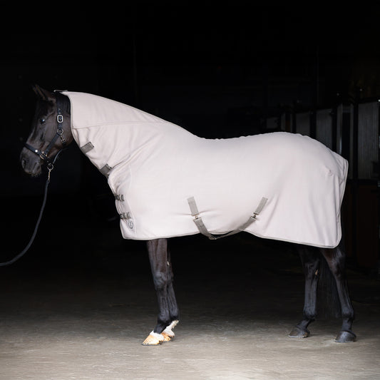 Imperial Riding IRHFundamental Fleecetäcke med hals, Taupe