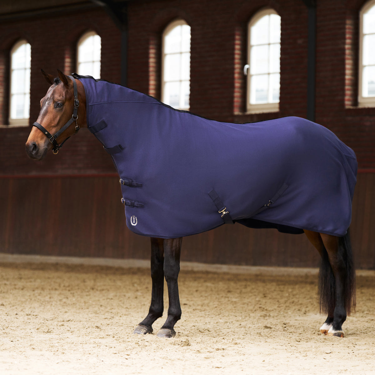 Imperial Riding IRHFundamental Fleecetäcke med hals, Navy