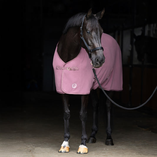 Imperial Riding IRHFundamental Fleecetäcke med kryssgjordar, Mauve