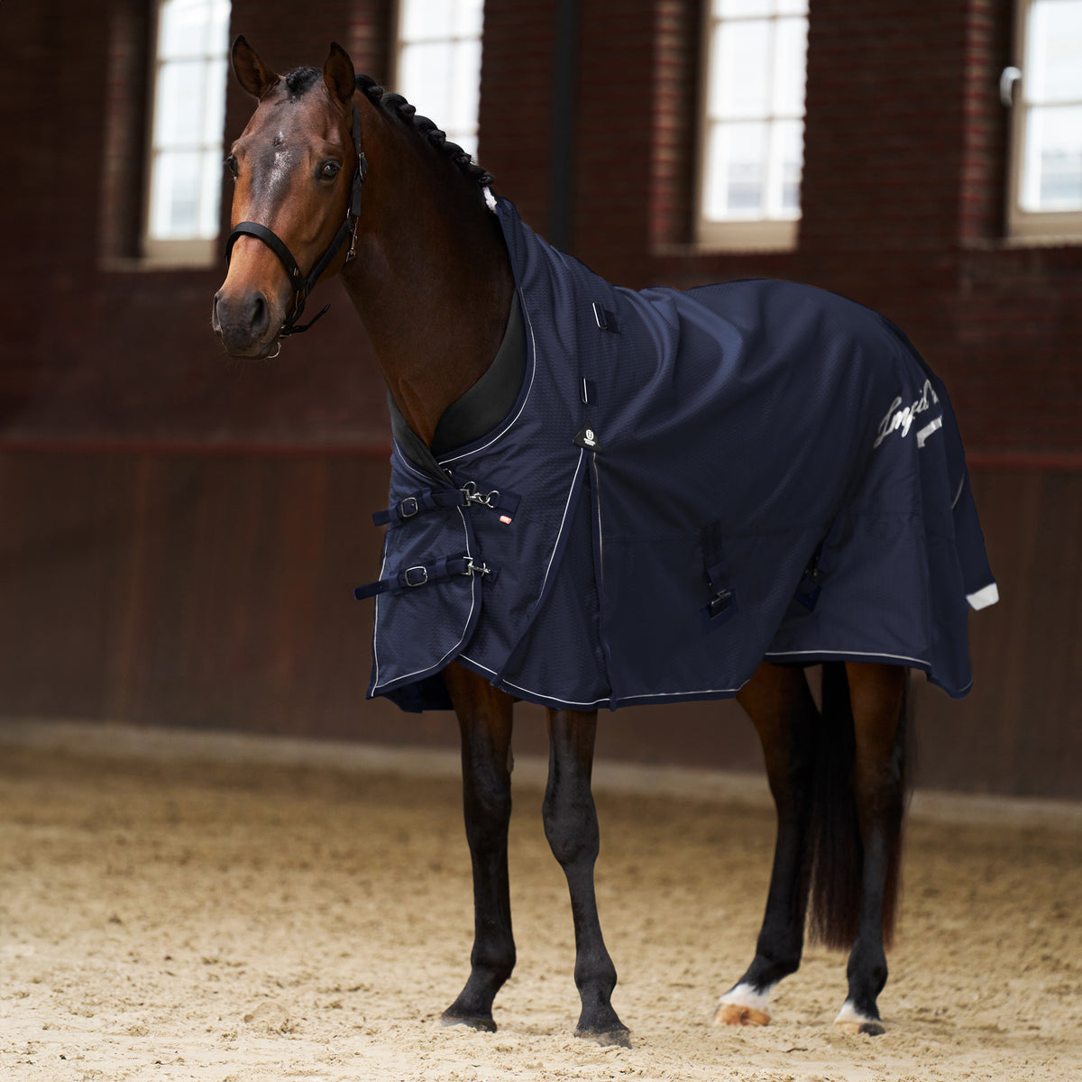 Imperial Riding Utetäcke IRHSuper-proof 1200D, 50gr, Halvhals + Hel hals, Navy