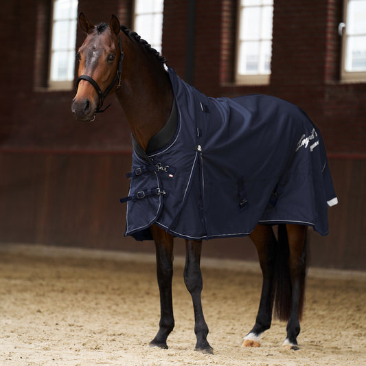Imperial Riding Utetäcke IRHSuper-proof 1200D, 100gr, Halvhals + Hel hals, Navy
