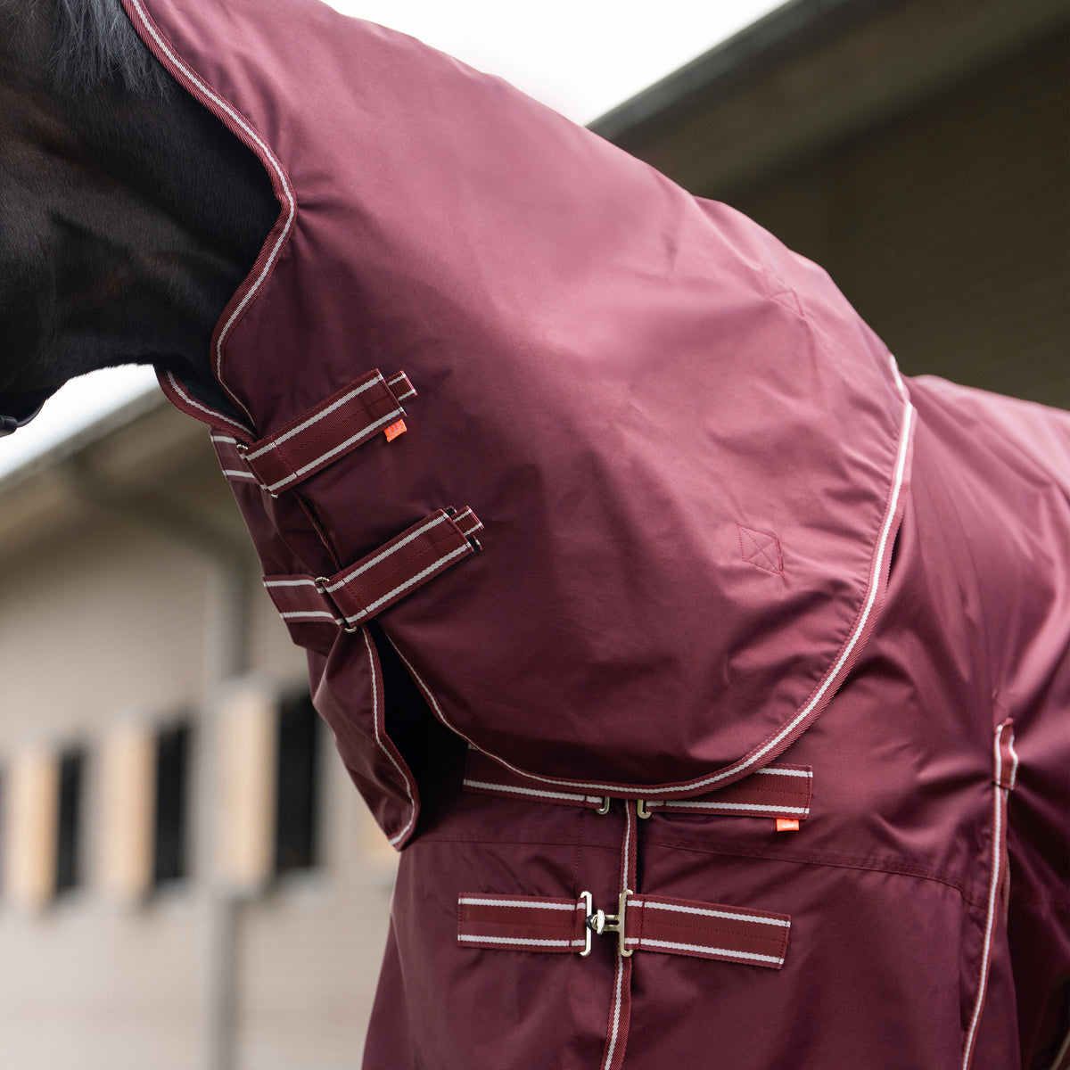 Imperial Riding Utetäcke IRHBasic med avtagbar Hals, 0g, Vinröd