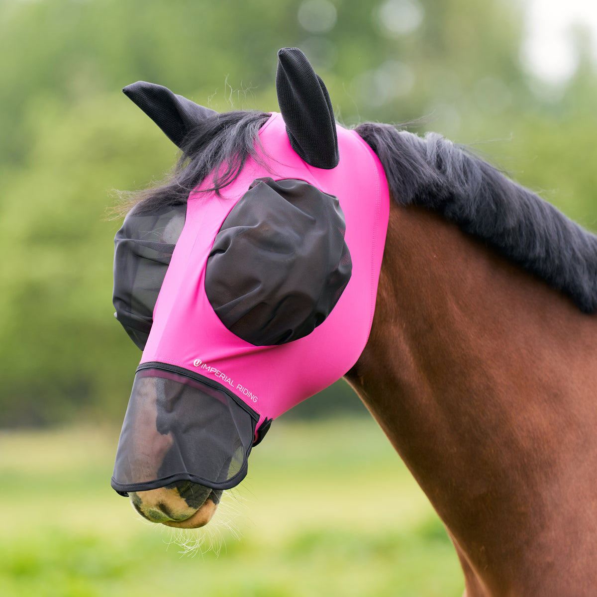 Imperial Riding Flugmask med nos, Cerise