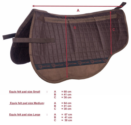 EDIX Equis felt pad med syntetisk ullundersida
