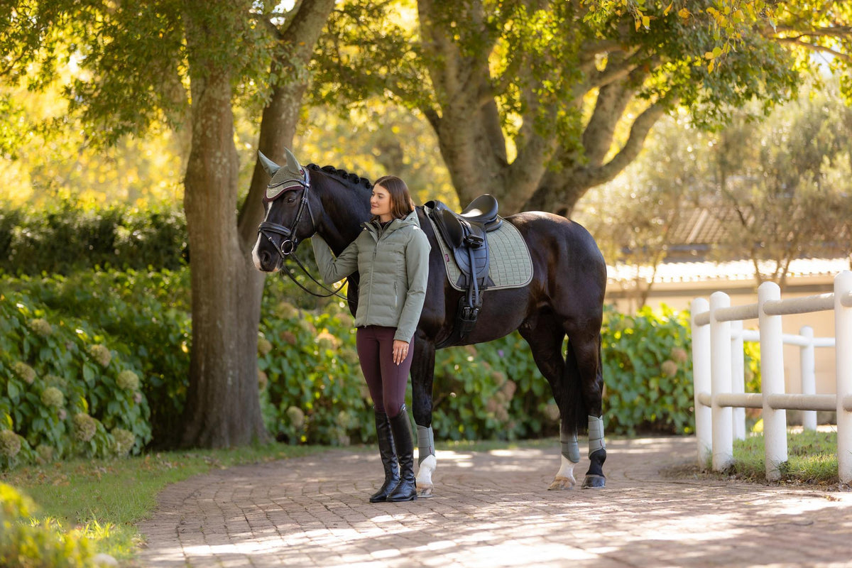 AW25 LM Suede Dressage Square Rosemary