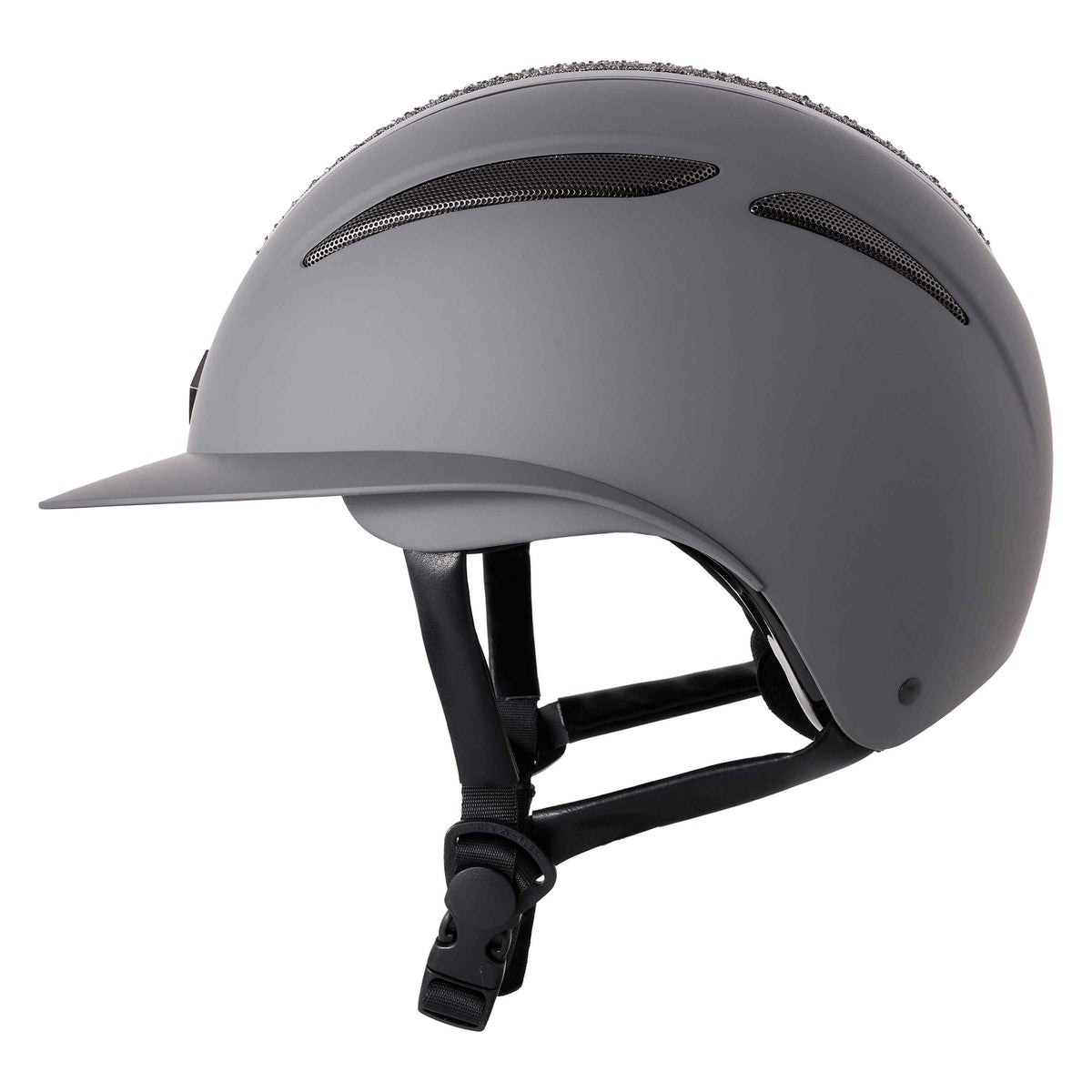Imperial Riding Ridhjälm IRHOlania Deluxe , Stor skärm, Grå/Glitter