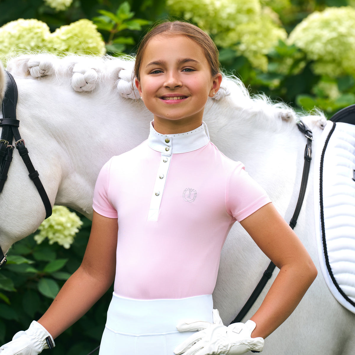 Imperial Riding Tävlingstop, Junior,  IRHBasic - Glam, Rosa