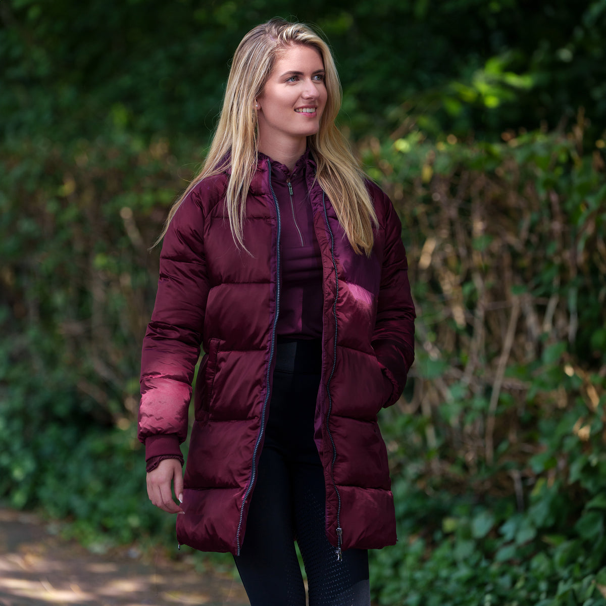 Imperial Rider Puffer Jacket IRHBodie, Vinröd
