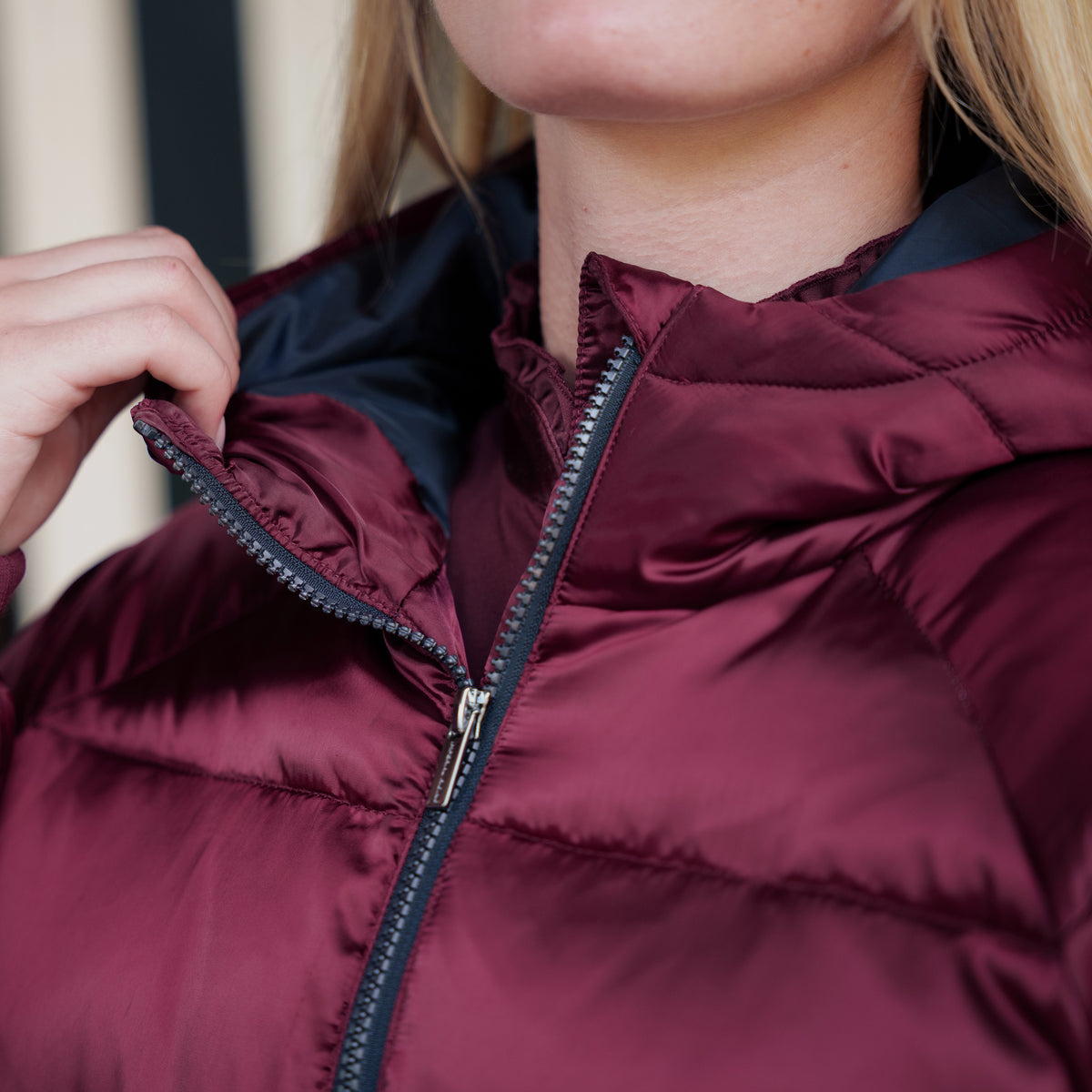 Imperial Rider Puffer Jacket IRHBodie, Vinröd