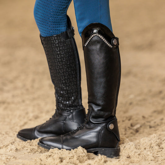 Imperial Riding Junior Ridstövlar IRHWalker Glam, svarta/lack