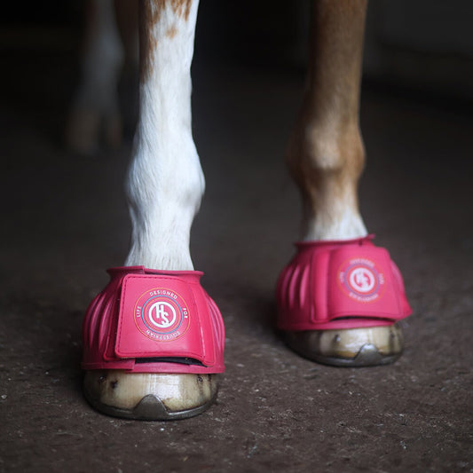 Hansbo Gummiboots med kardborrknäppning, Rosa
