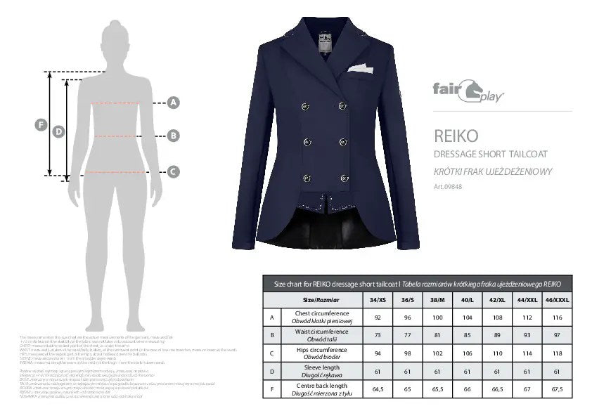 Frackett/ Halvfrack ”Reiko” – Fair Play