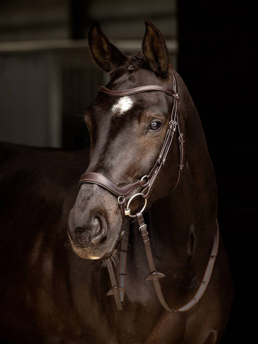 LM Arika Drop Bridle Brun/Sølv