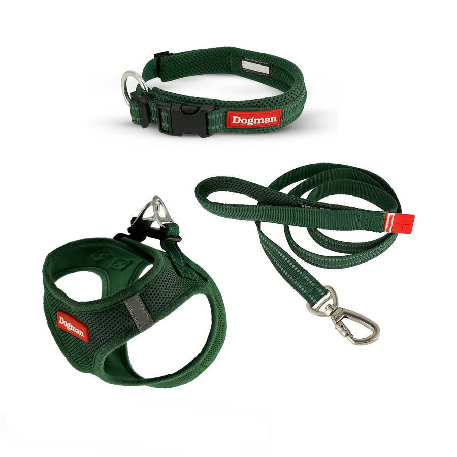 Air Mesh Vadderat Halsband Olivgrön