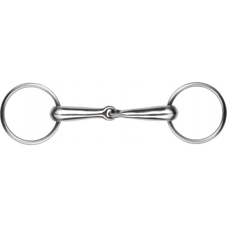 FEELING Satin finish stainless steel hollow ring snaffle