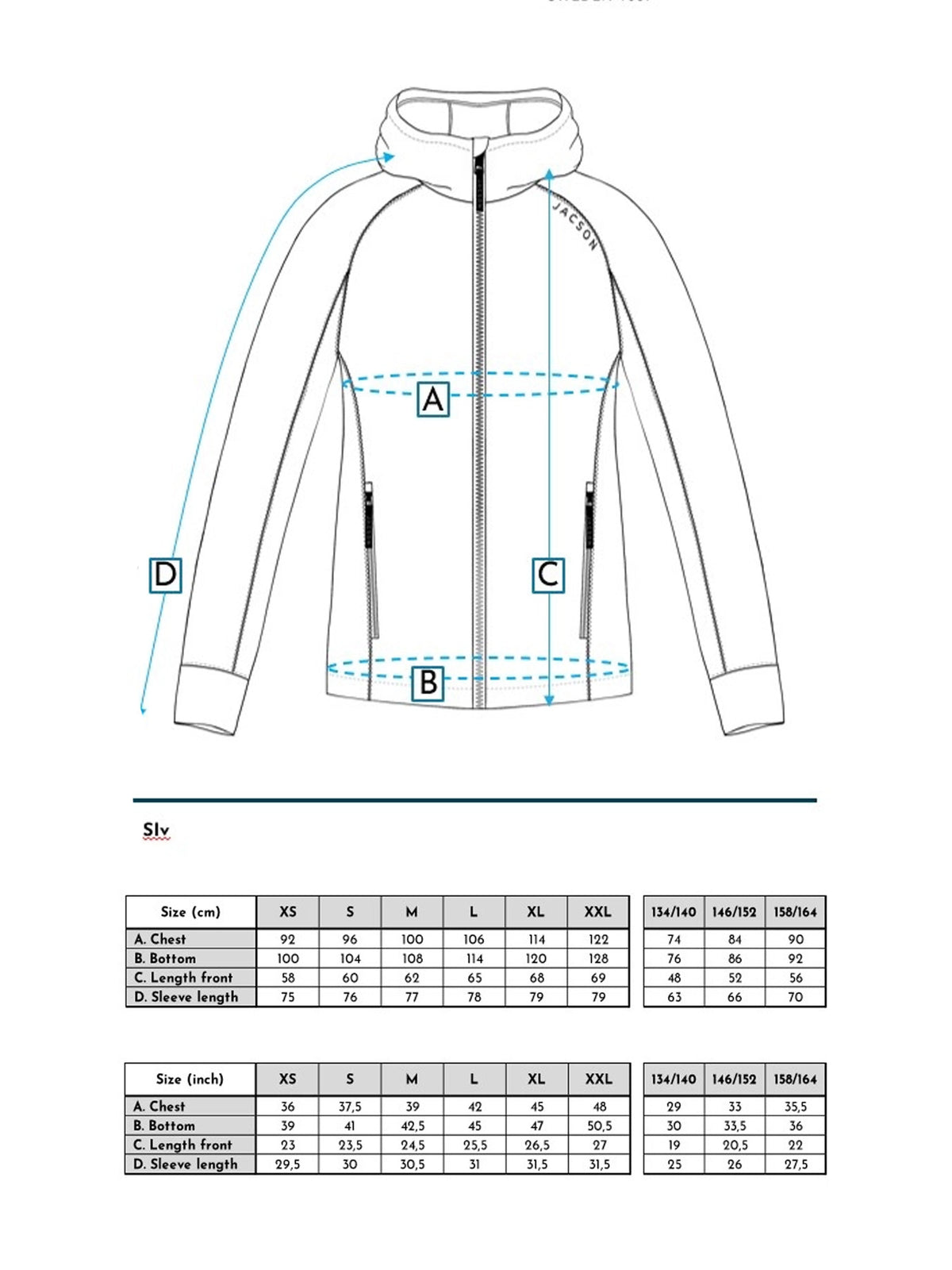 Siv Funktionsjacka Med Huva