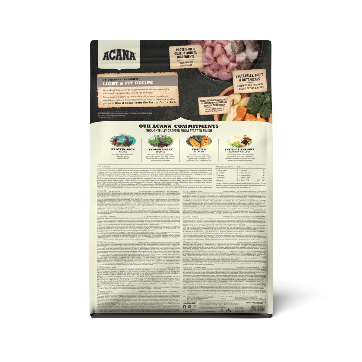 Acana Light & Fit Recipe Torrfoder för hund